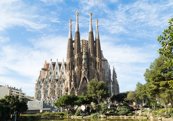 Sagrada Familia w Barcelonie, Hiszpania — Zdjęcie stockowe