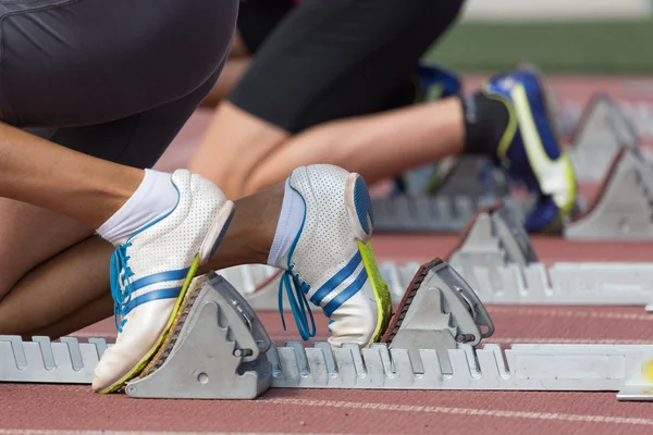 Track runner — Zdjęcie stockowe