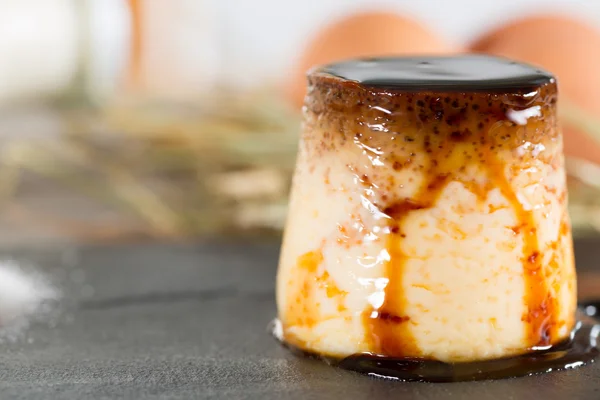 Homemade flan — Stock Photo, Image