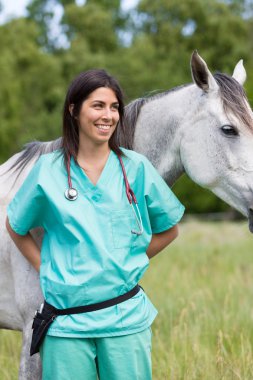 Bir çiftlikte veteriner