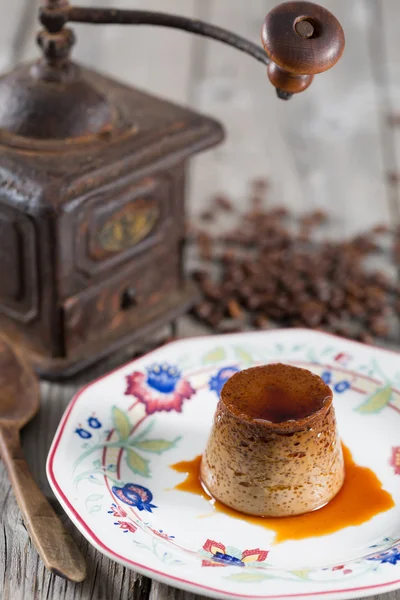 Crema all'uovo con caffè — Foto Stock