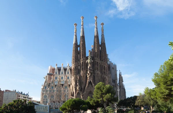 Sagrada Familia στη Βαρκελώνη, Ισπανία — Φωτογραφία Αρχείου