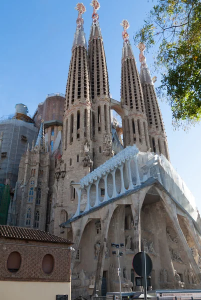 Sagrada Familia w Barcelonie, Hiszpania — Zdjęcie stockowe