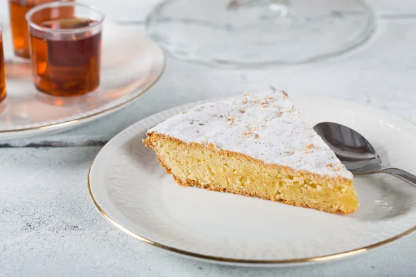 Santiago almond cake — Stock Photo, Image