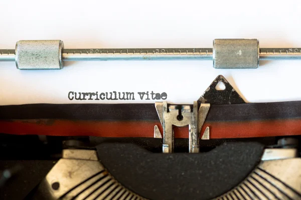Machine à écrire vintage avec un texte — Photo