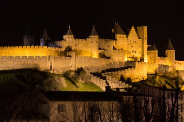 Kale ve duvarlar Carcassonne