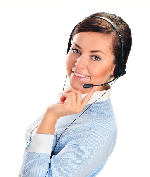 Call center operator. Customer support. Help desk. Royalty Free Stock Images