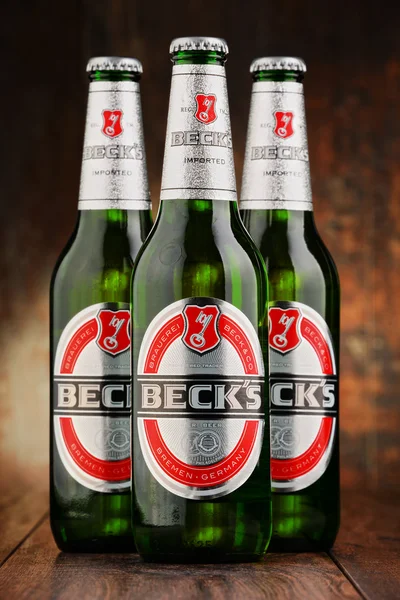 Bottles of Beck's beer Stock Picture