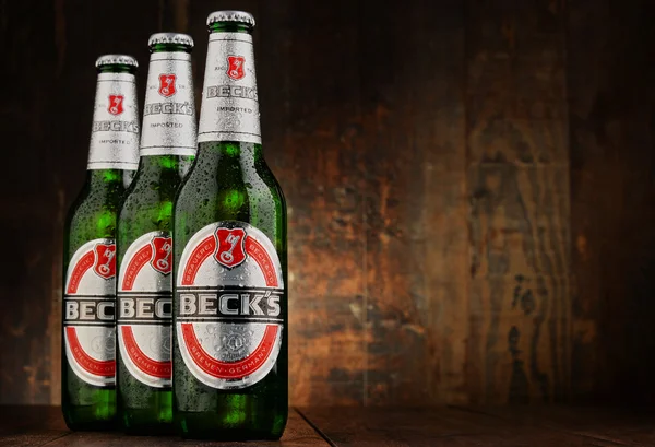 Bottles of Beck's beer Stock Image