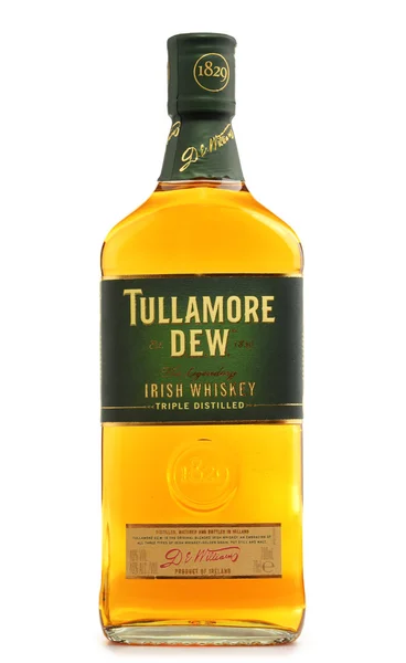 Бутылка Tullamore Dew, ирландского виски — стоковое фото