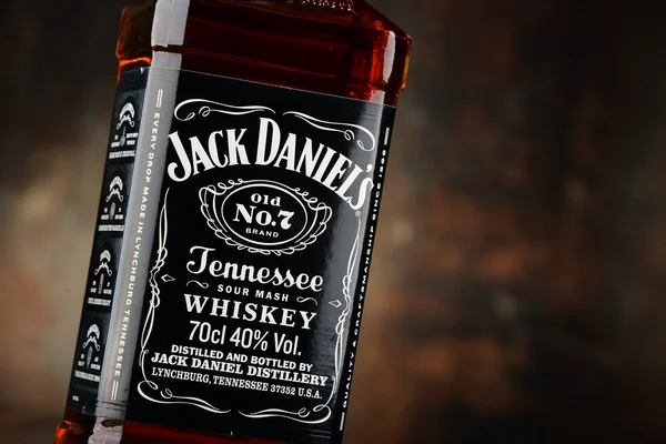 Bottle of Jack Daniel's bourbon — Stock Photo, Image