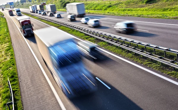 Four lane controlled-access highway in Poland — Stock Photo, Image