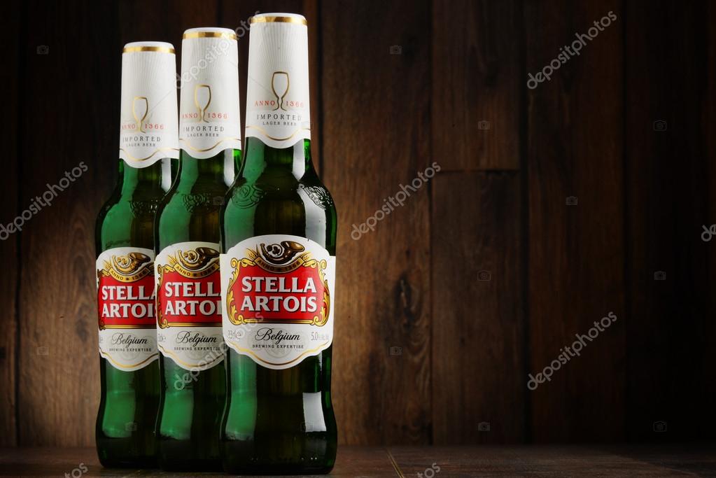 Stella Artois, prominent brand of Anheuser-Busch InBev, is a pilsner brewed in Leuven, Belgium, since 1926