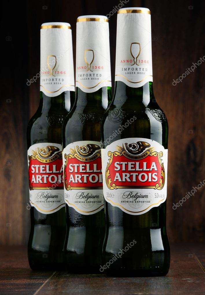 Stella Artois, prominent brand of Anheuser-Busch InBev, is a pilsner brewed in Leuven, Belgium, since 1926