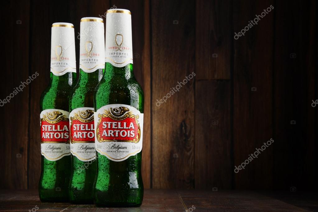Stella Artois, prominent brand of Anheuser-Busch InBev, is a pilsner brewed in Leuven, Belgium, since 1926