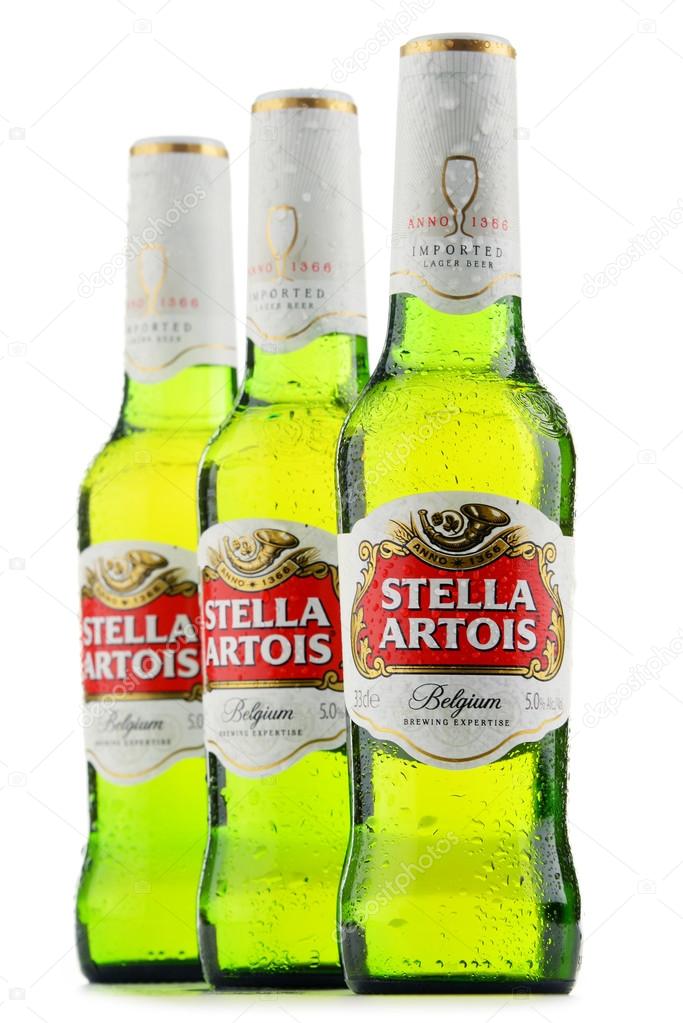 Stella Artois, prominent brand of Anheuser-Busch InBev, is a pilsner brewed in Leuven, Belgium, since 1926