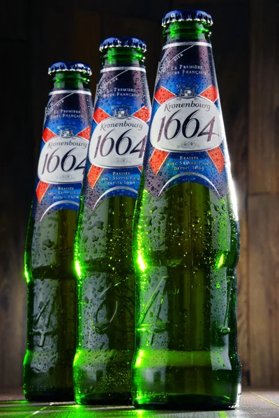 Bottles of Kronenbourg 1664 beer — Stock Photo, Image