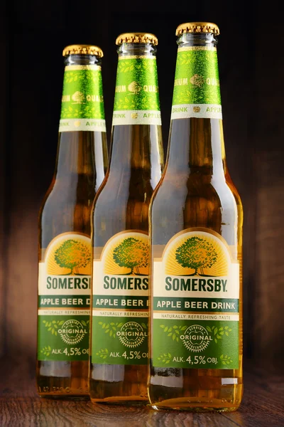 Botellas de sidra Somersby bebida — Foto de Stock