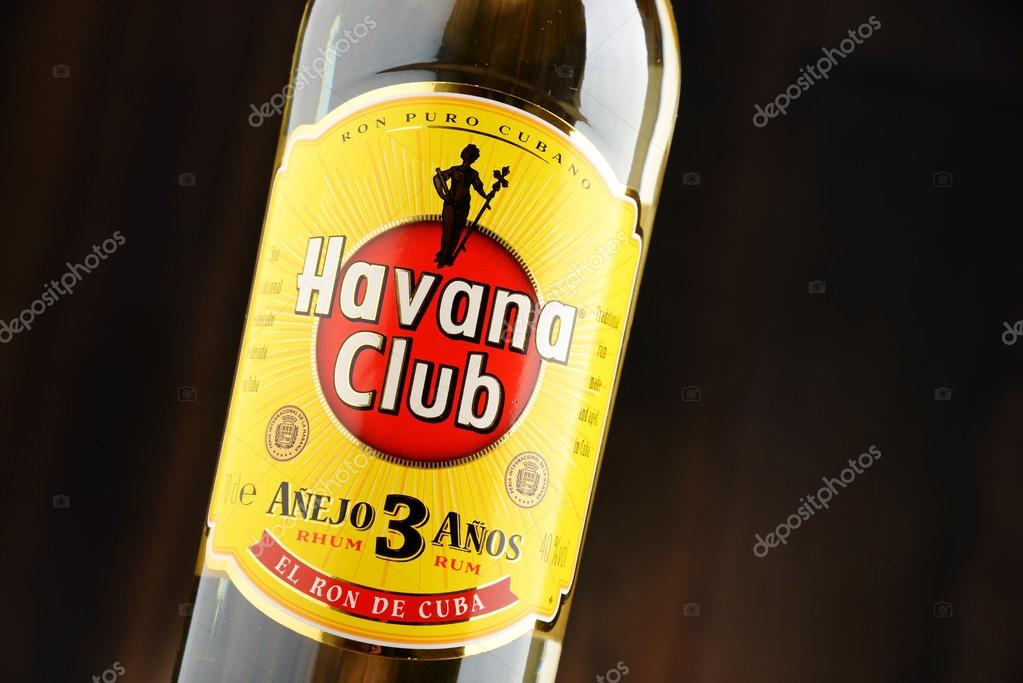 POZNAN, POLAND - JUNE 22, 2016: Havana Club is a brand of rum created in Cuba in 1934, and now one of the best-selling rum brands in the world