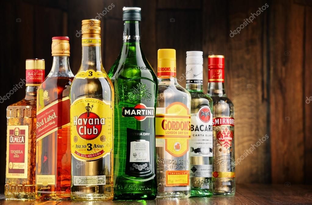 POZNAN, POLAND - JUNE 23, 2016:Worldwide some 2 billion people use alcohol, one of the most widely used recreational drugs on earth, with yearly consumption of over 6 litres of pure alcohol per person