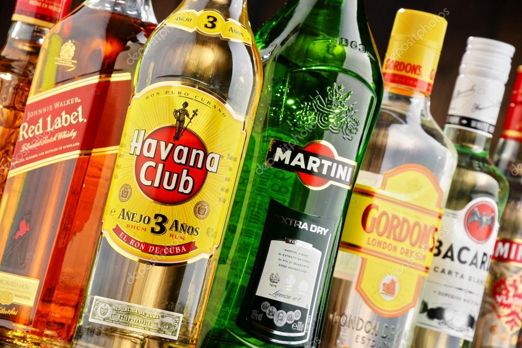 POZNAN, POLAND - JUNE 23, 2016:Worldwide some 2 billion people use alcohol, one of the most widely used recreational drugs on earth, with yearly consumption of over 6 litres of pure alcohol per person
