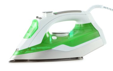 Beyaz izole Modern elektrikli demir