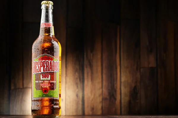 Three bottles of Desperados beer — Stock Photo, Image