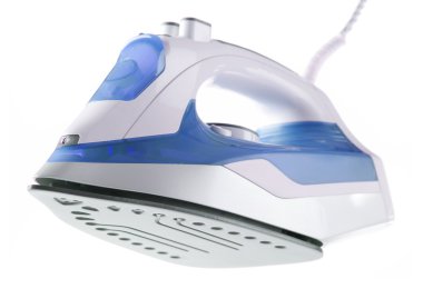 Beyaz izole Modern elektrikli demir
