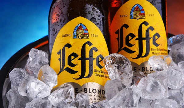 Poznan Pol Oct 2020 Bouteilles Leffe Une Marque Bière Détenue — Photo