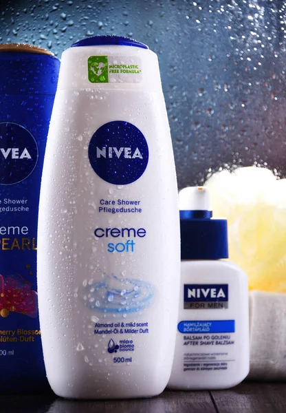 Poznan Pol Oct 2020 Products Nivea German Personal Care Brand — Stock Photo, Image