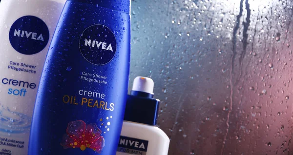 Poznan Pol Oktober 2020 Produkte Von Nivea Einer Deutschen Körperpflegemarke — Stockfoto