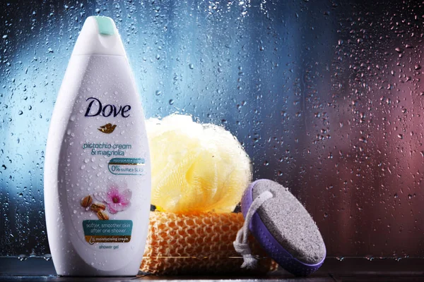 Познан Пол Окт 2020 Контейнер Продуктом Dove Брендом Личной Гигиены — стоковое фото