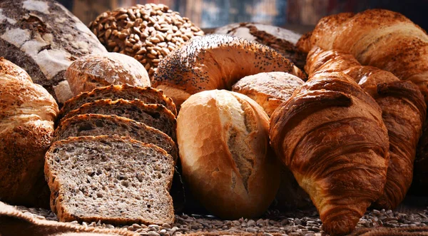 Composizione Con Varietà Prodotti Forno — Foto Stock