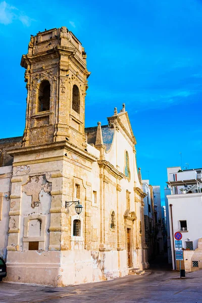 Arquitetura Histórica Monopoli Apúlia Itália — Fotografia de Stock