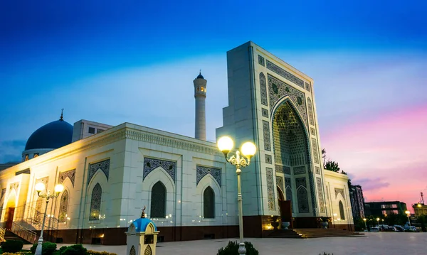 Minor Mosque Intashkent Uzbekistan Sunset — Stock Photo, Image