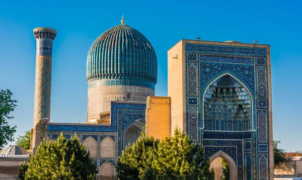 Gur Amir Guri Amir Graf Van Koning Een Mausoleum Van — Stockfoto