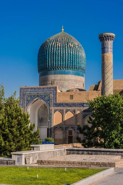 Gur Amir Guri Amir Graf Van Koning Een Mausoleum Van — Stockfoto