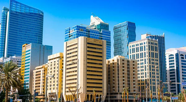 Abu Dhabi United Arab Emirates Feb 2019 Modern Architecture Downtown — Stock Photo, Image
