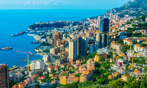 Widok Miasto Monako Riwiera Francuska — Zdjęcie stockowe