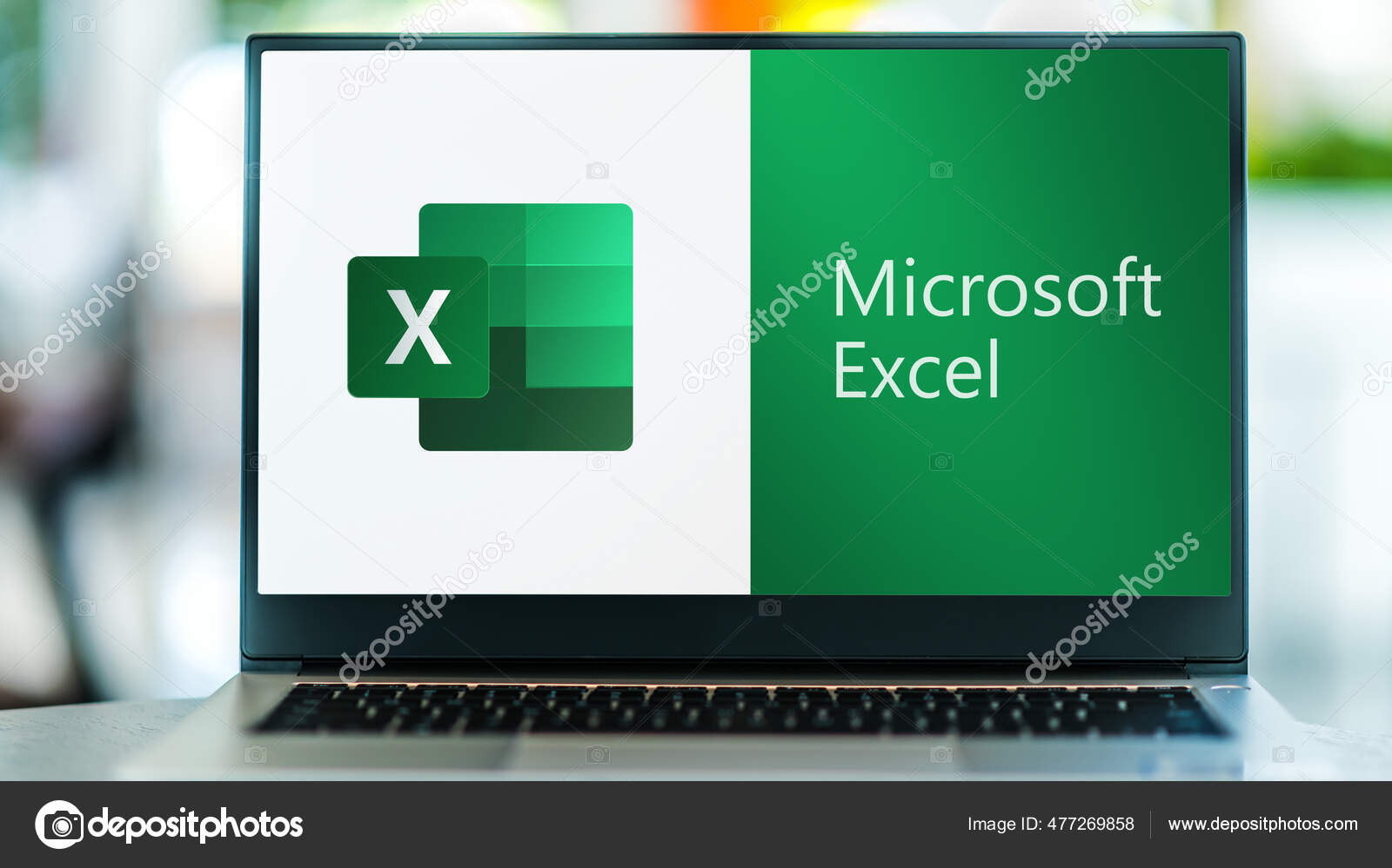 Poznan Pol May 2021 Ноутбук Компьютер Логотипом Microsoft Excel.