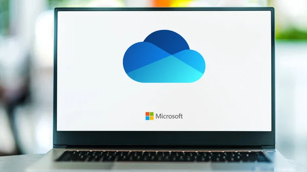 Poznan Pol May 2021 Microsoft Onedrive Microsoft Által Üzemeltetett Fájltárhely — Stock Fotó