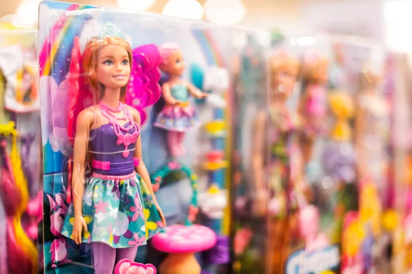 Poznan Pol Juin 2021 Poupées Barbie Mises Vente Sur Une — Photo