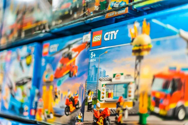 Poznan Pol Jun 2021 Conjuntos Brinquedos Construção Lego Exibidos Nas — Fotografia de Stock