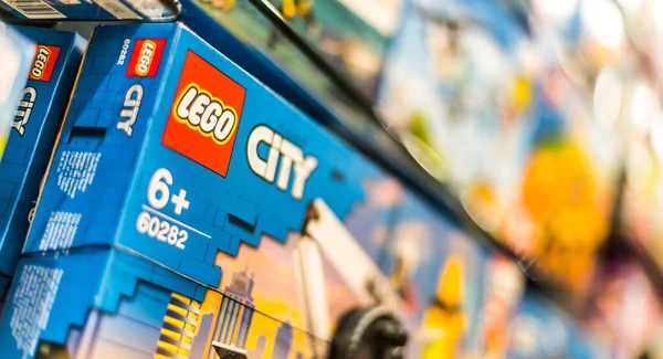 Poznan Pol Jun 2021 Sets Lego Builing Toys Display Store — стокове фото