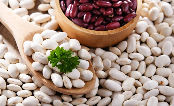 Composition Dried Beans Table — Stock Photo, Image