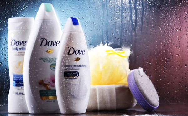 Poznan Pol Oct 2020 Containers Dove Product Personal Care Brand — Stock Photo, Image