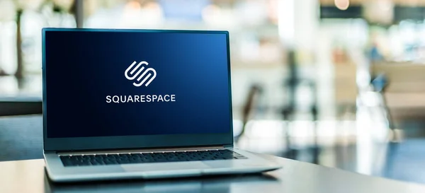 Poznan Pol Ocak 2021 Abd Bir Şirket Olan Squarespace Inc — Stok fotoğraf