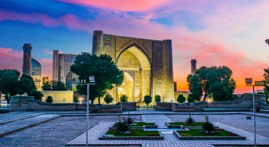 Semerkand, Özbekistan'Bibi-geçerek Camisi. 