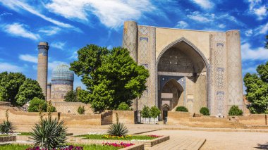 Semerkand, Özbekistan'Bibi-geçerek Camisi. 