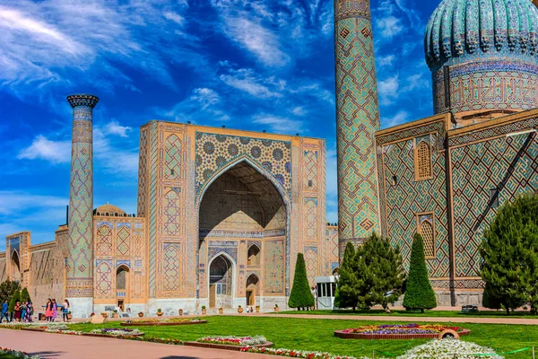 Samarkand Uzbekistan Maja 2019 Registan Stary Plac Publiczny Samym Sercu — Zdjęcie stockowe